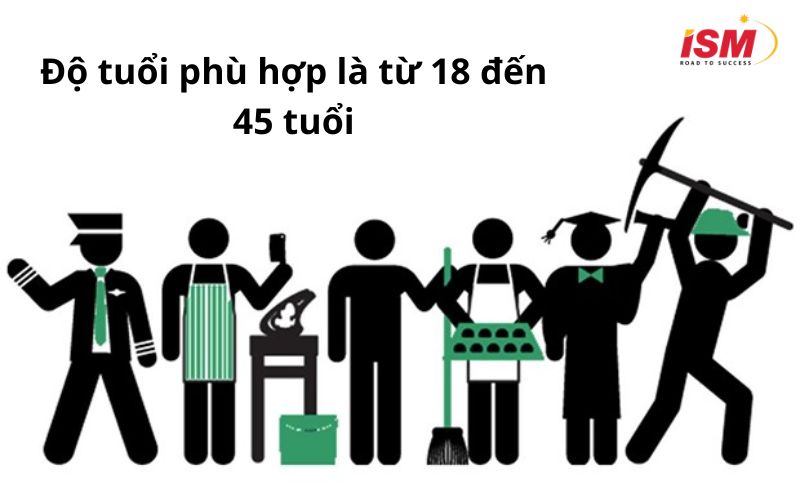 Độ tuổi phù hợp là từ 18 đến 45 tuổi